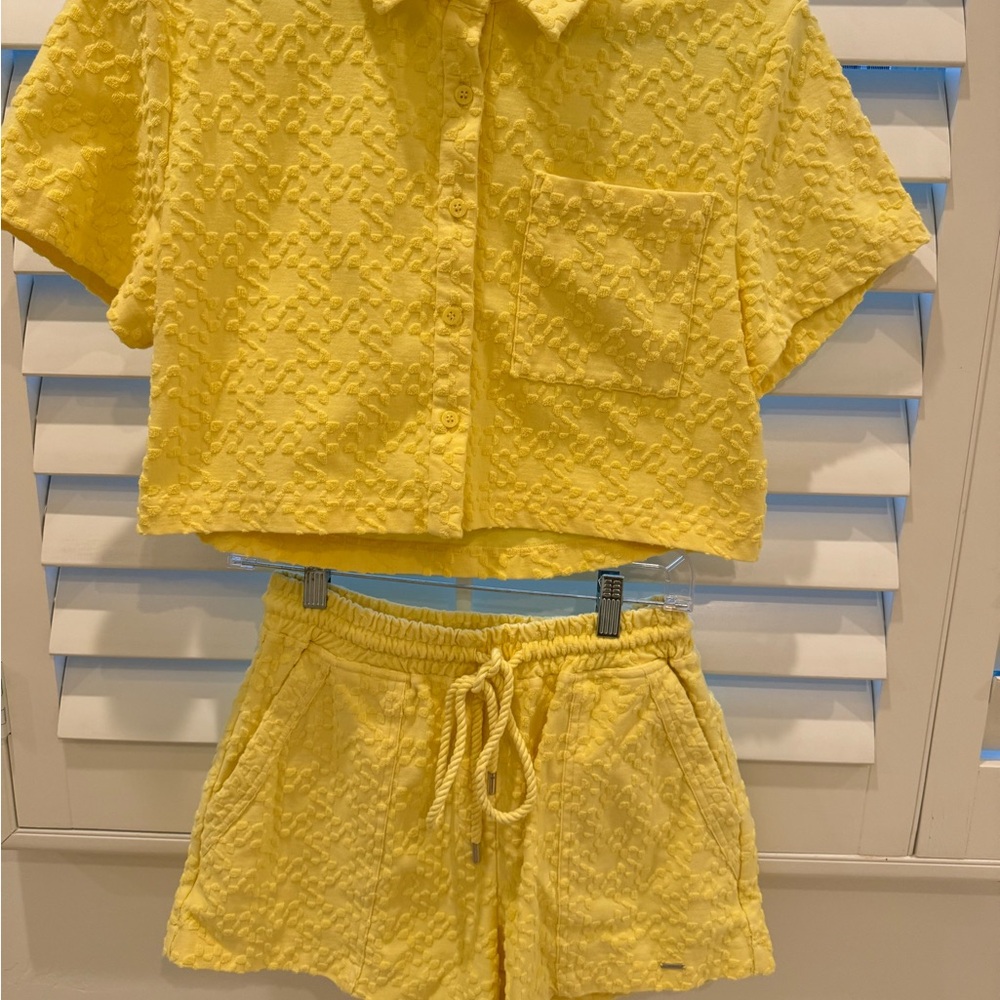 Sunny Yellow Women's Textured Set